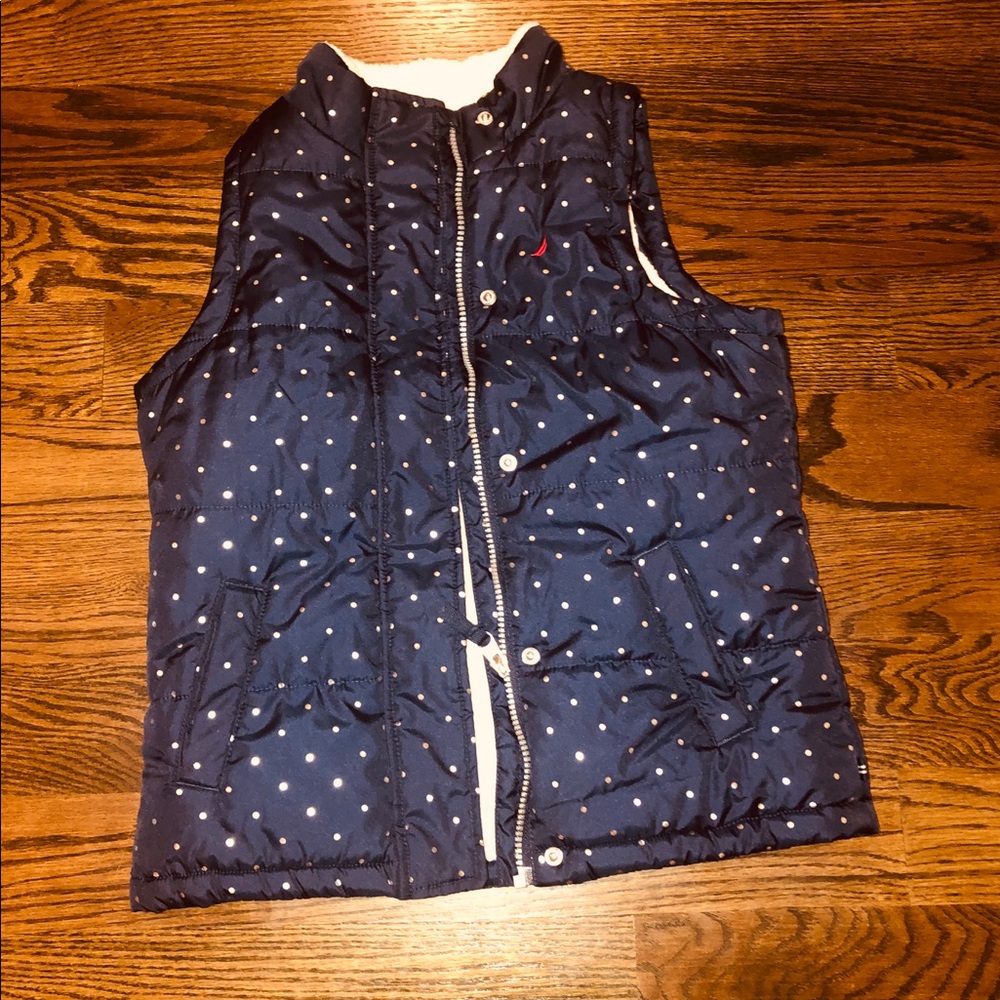 Nautica Girls navy vest size 10